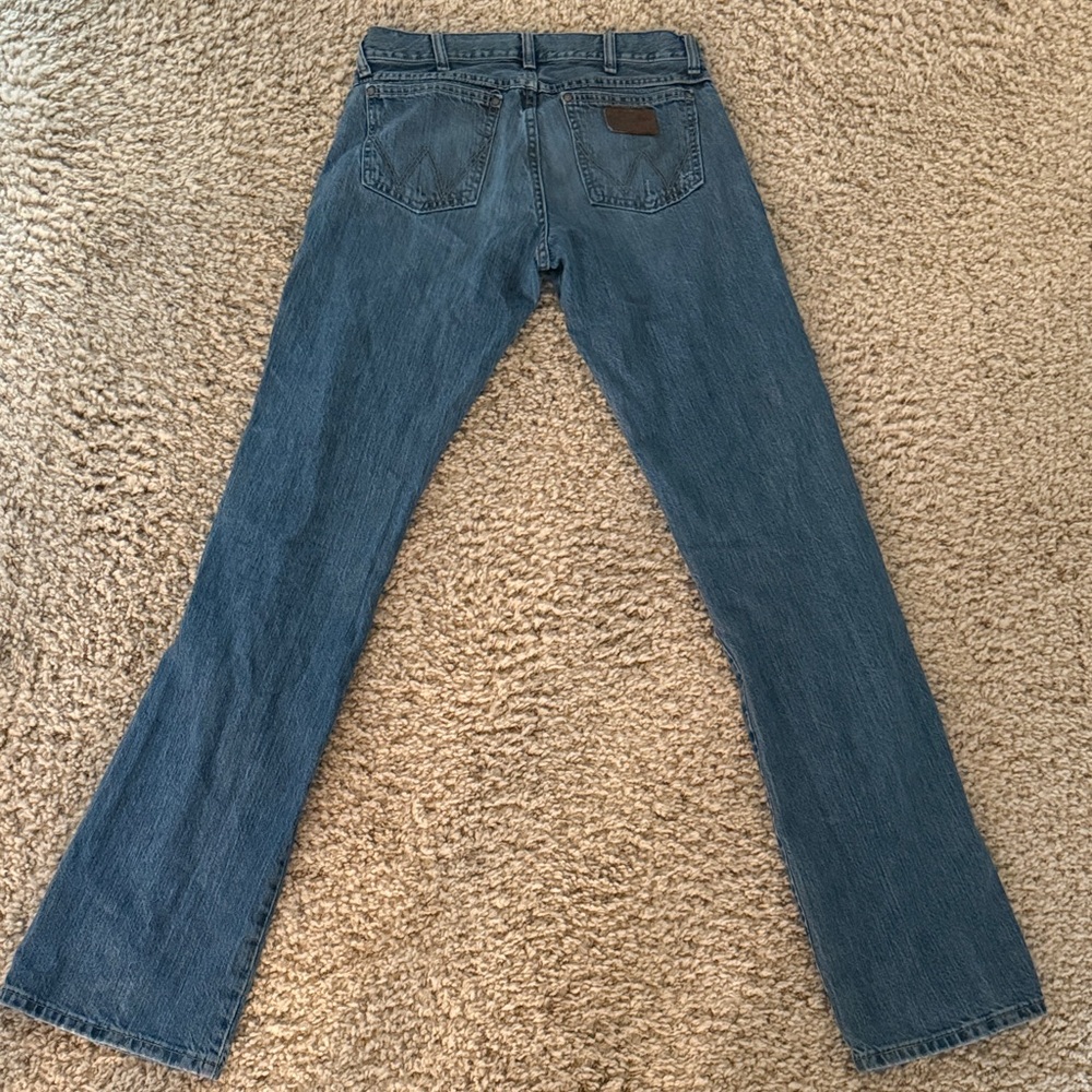 Wrangler retro Men's Slim boot Denim Jeans - Picture 3 of 4